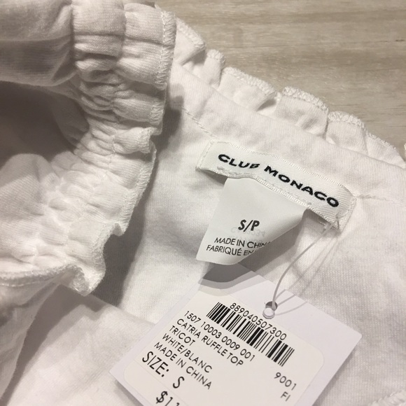 Club Monaco Catria Ruffle Top - Picture 3 of 3